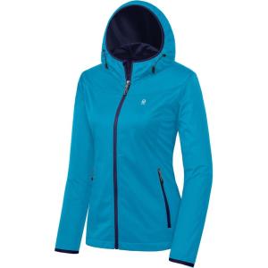 Little Donkey Andy Women’s Lightweight Hooded Softshell Jacket for Running Travel Hiking, Windproof, Water Repellent(Blue)