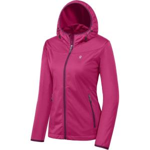 Little Donkey Andy Women’s Lightweight Hooded Softshell Jacket for Running Travel Hiking, Windproof, Water Repellent(Rose)