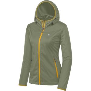 Little Donkey Andy Women’s Lightweight Hooded Softshell Jacket for Running Travel Hiking, Windproof, Water Repellent(Sage)