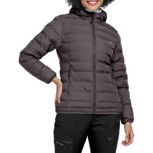 Little Donkey Andy Women’s Lightweight Puffer Jacket Hooded Windproof Winter Coat(Coffee Heather)