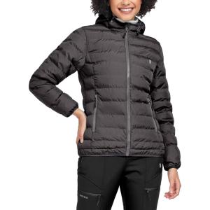 Little Donkey Andy Women’s Lightweight Puffer Jacket Hooded Windproof Winter Coat(Deep Grey Heather)