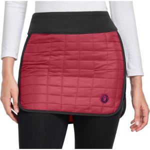 Little Donkey Andy Women’s Lightweight Puffer Sport Skorts Warm Quilted Skirt Outdoors Hiking Running(A Dark Red)