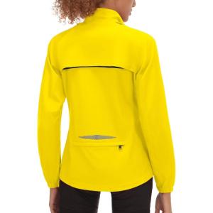Little Donkey Andy Women’s Lightweight Waterproof Cycling Jacket with Removable Sleeves for Biking Running Golf(Yellow)