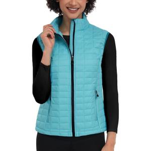 Little Donkey Andy Women’s Puffer Vest, Lightweight Warm Sleeveless Jacket for Hiking Travel Golf(Light Blue/Light Blue)