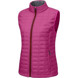Little Donkey Andy Women’s Puffer Vest, Lightweight Warm Sleeveless Jacket for Hiking Travel Golf(Rose/Black)