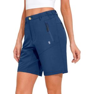 Little Donkey Andy Women’s Stretch Quick Dry Shorts for Hiking, Camping, Travel(A2 Navy)