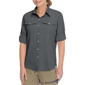 Little Donkey Andy Women’s Stretch Quick Dry UPF50+ Long Sleeve Shirt for Hiking, Travel, Camping(Upgraded Grey)
