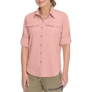 Little Donkey Andy Women’s Stretch Quick Dry UPF50+ Long Sleeve Shirt for Hiking, Travel, Camping(Upgraded Pink)