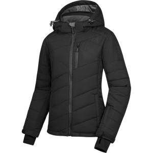 Little Donkey Andy Women’s Warm Ski Jacket Water Resistant Insulated Snowboarding Jacket Windproof Winter Snow Coat(Black)