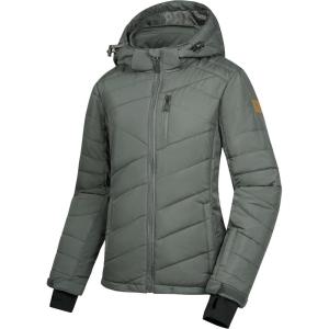 Little Donkey Andy Women’s Warm Ski Jacket Water Resistant Insulated Snowboarding Jacket Windproof Winter Snow Coat(Iron Gray)