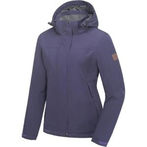 Little Donkey Andy Women’s Waterproof Ski Snowboarding Jacket Windproof Warm Coat with Detachable Hood(Drak Purple(thin Polyester-fill polyster Lining))