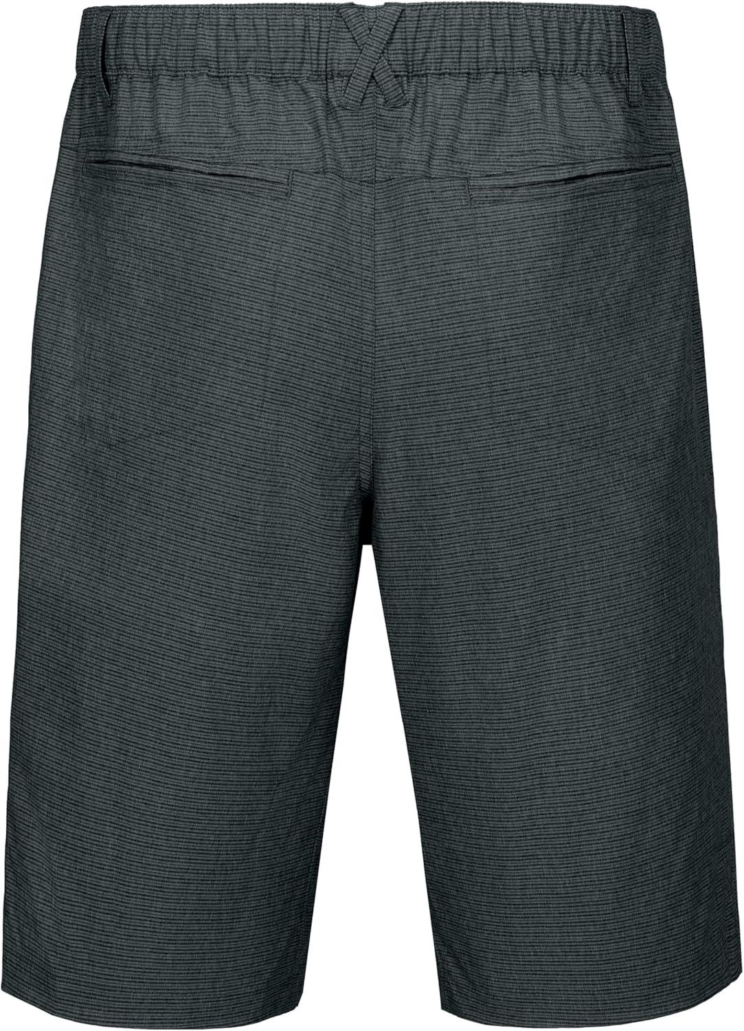 imageLittle Donkey Andy 12 Inch Inseam Golf Shorts for Men Bermuda Quick Dry Elastic Waist Shorts for Hiking Travel CasualA1 Black