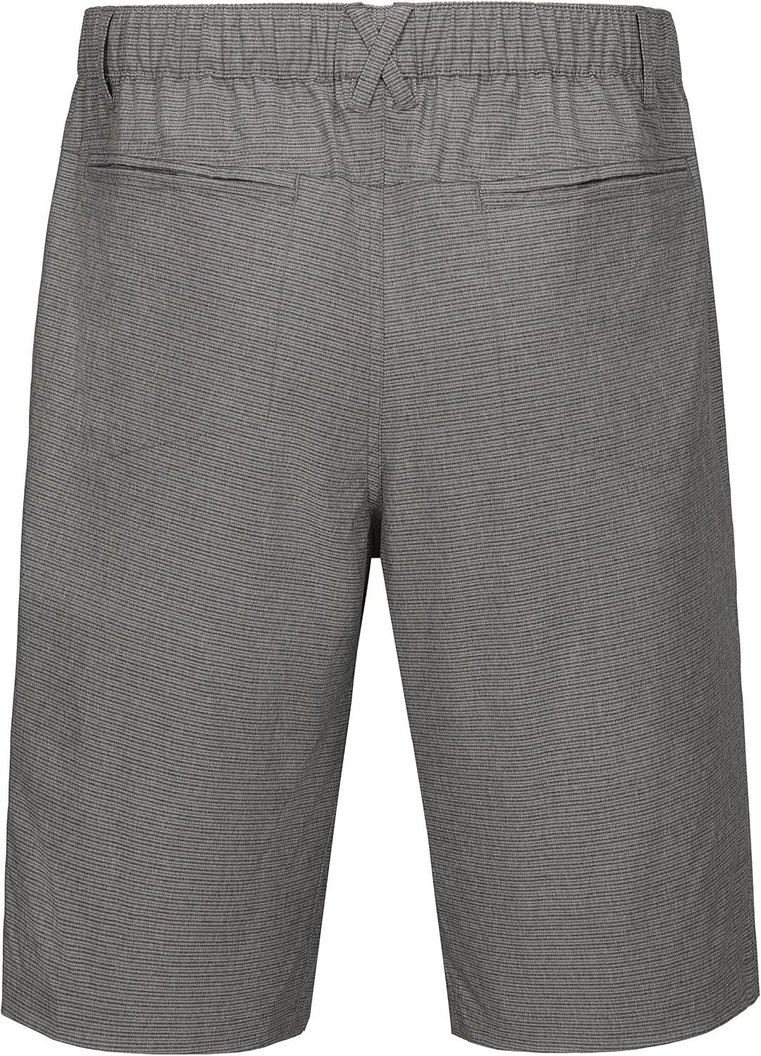 imageLittle Donkey Andy 12 Inch Inseam Golf Shorts for Men Bermuda Quick Dry Elastic Waist Shorts for Hiking Travel CasualA2 Gray