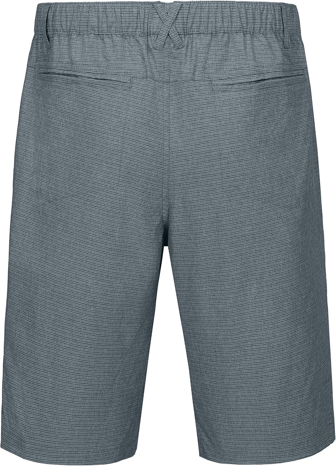 imageLittle Donkey Andy 12 Inch Inseam Golf Shorts for Men Bermuda Quick Dry Elastic Waist Shorts for Hiking Travel CasualA3 Blue