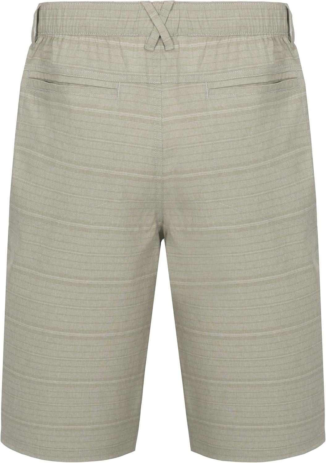 imageLittle Donkey Andy 12 Inch Inseam Golf Shorts for Men Bermuda Quick Dry Elastic Waist Shorts for Hiking Travel CasualKhaki
