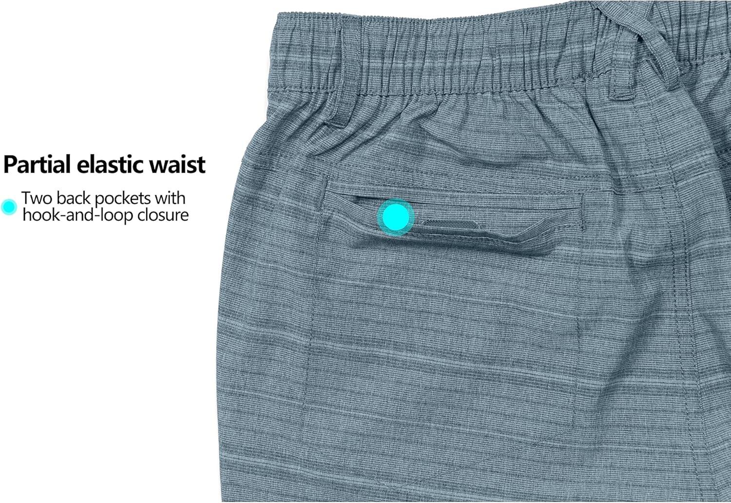 imageLittle Donkey Andy Mens 12 Inch Bermuda Shorts UPF 50 Stretch Golf Shorts for CasualAblue