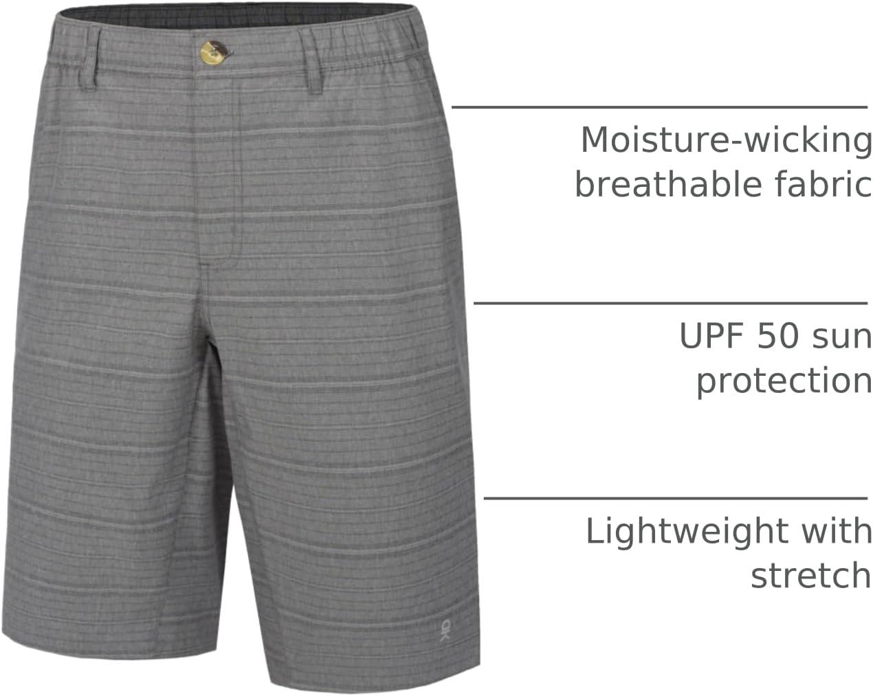 imageLittle Donkey Andy Mens 12 Inch Bermuda Shorts UPF 50 Stretch Golf Shorts for CasualGray
