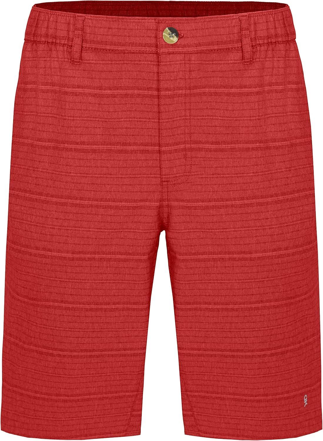 imageLittle Donkey Andy Mens 12 Inch Bermuda Shorts UPF 50 Stretch Golf Shorts for CasualMolten Lava