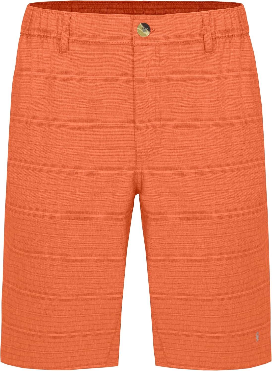 imageLittle Donkey Andy Mens 12 Inch Bermuda Shorts UPF 50 Stretch Golf Shorts for CasualOrange Peel