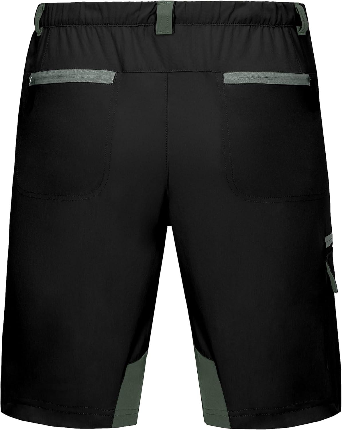imageLittle Donkey Andy Mens Golf Hiking Cargo Shorts Quick Dry Stretch Lightweight Outdoor Shorts with Zipper Pockets9 Inch