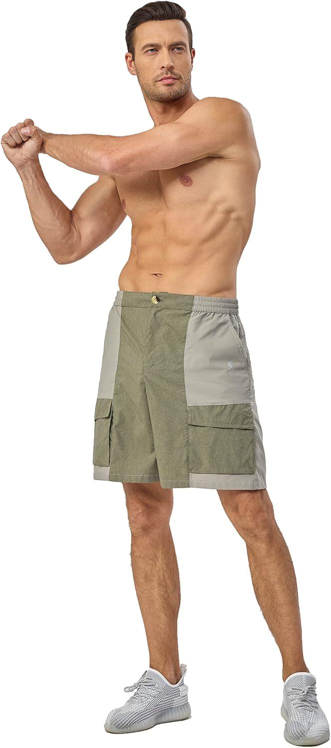 imageLittle Donkey Andy Mens Hiking Cargo Shorts Quick Dry Lightweight Stretch Shorts for Golf Fishing