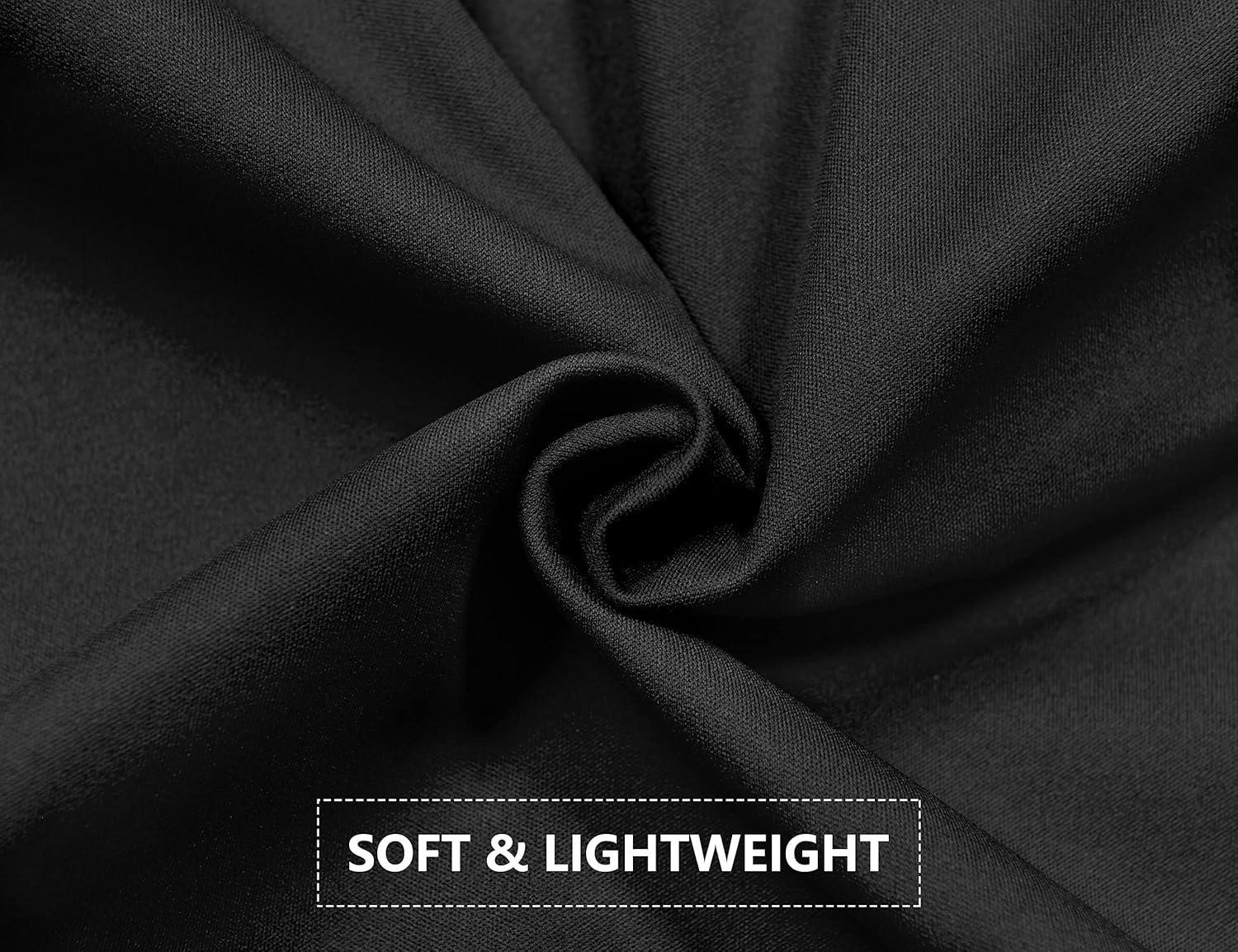 imageLittle Donkey Andy Mens Lightweight Hooded Softshell Jacket for Running Travel Hiking Windproof Outerwear Water RepellentBlack