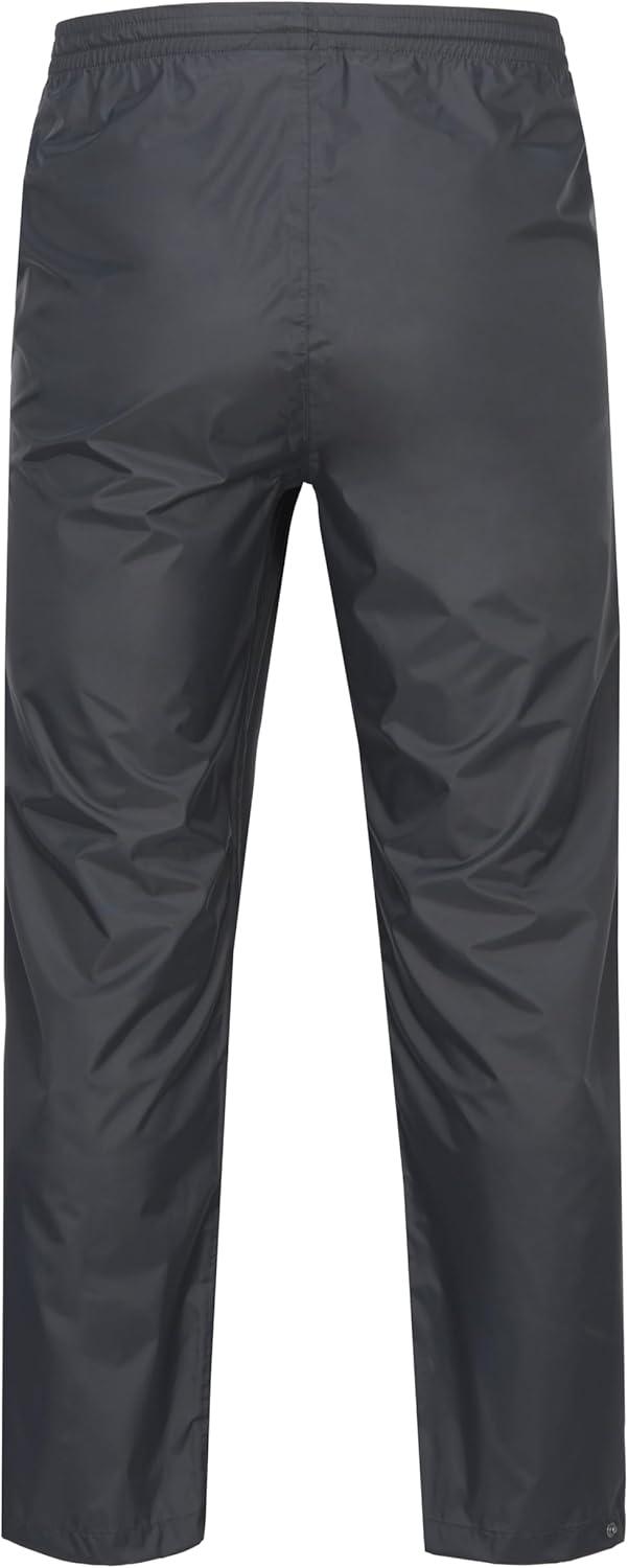 imageLittle Donkey Andy Mens Lightweight Packable Waterproof Rain Pants with Pockets for Hiking Travel FishingGrey