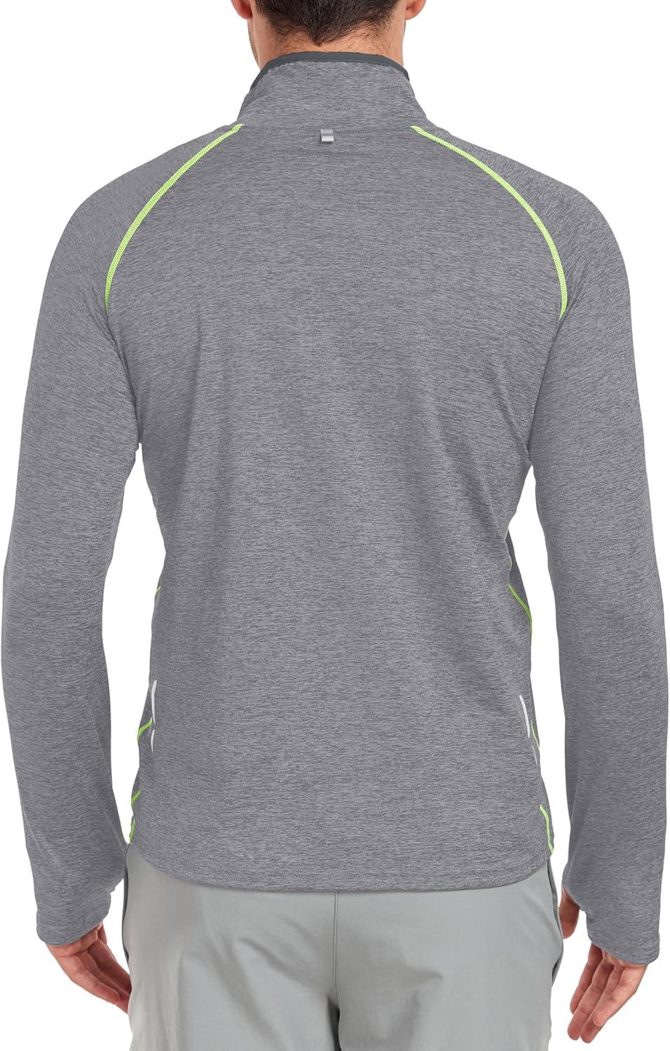 imageLittle Donkey Andy Mens Long Sleeve Quick Dry Lightweight Running Exercise Sports TShirt TopAdeep Grey Heather