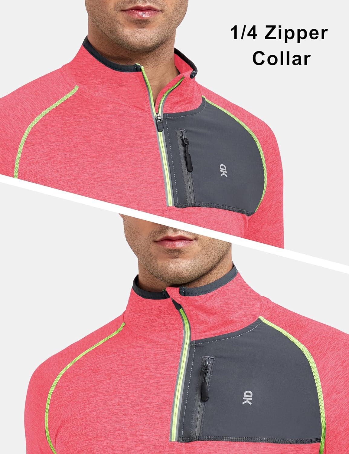 imageLittle Donkey Andy Mens Long Sleeve Quick Dry Lightweight Running Exercise Sports TShirt TopAnectarine