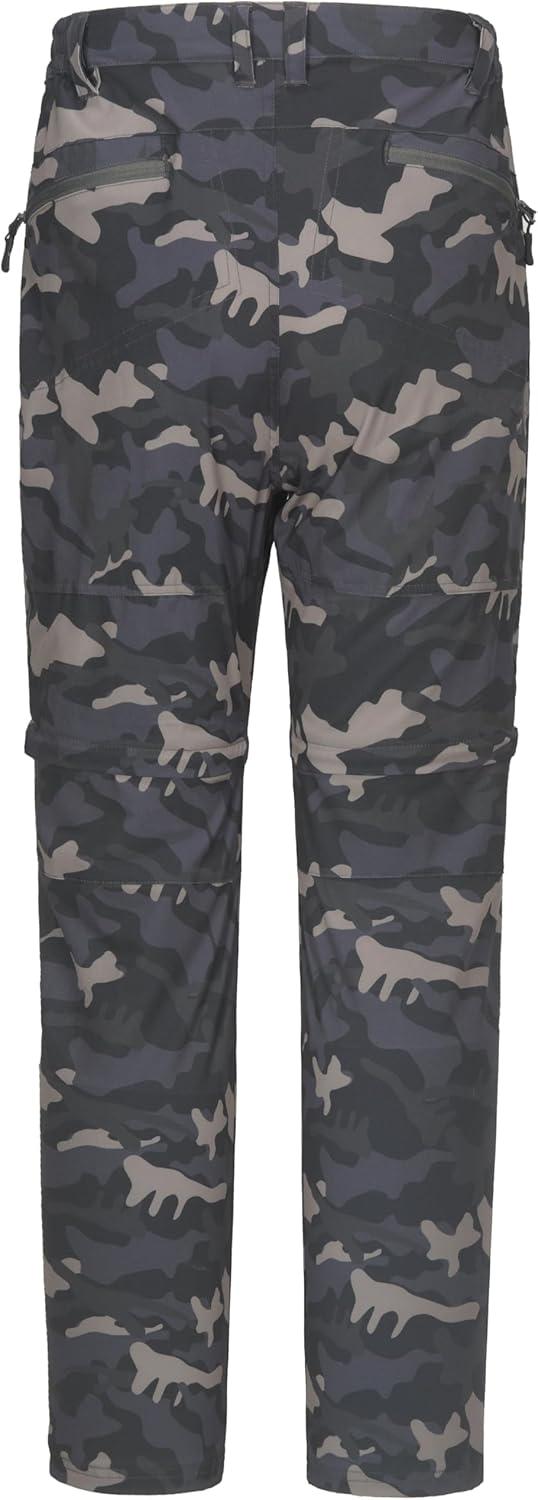 imageLittle Donkey Andy Mens Outdoor Sports Two Section Trousers Mountaineering Hiking HikingOne Zipoff Camouflage