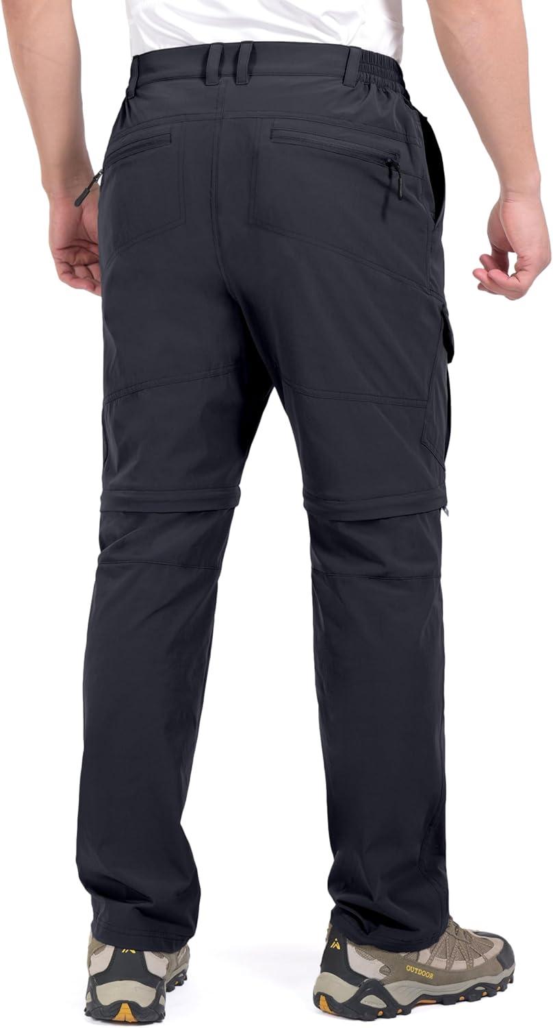 imageLittle Donkey Andy Mens Outdoor Sports Two Section Trousers Mountaineering Hiking HikingOne Zipoff Navy Blue
