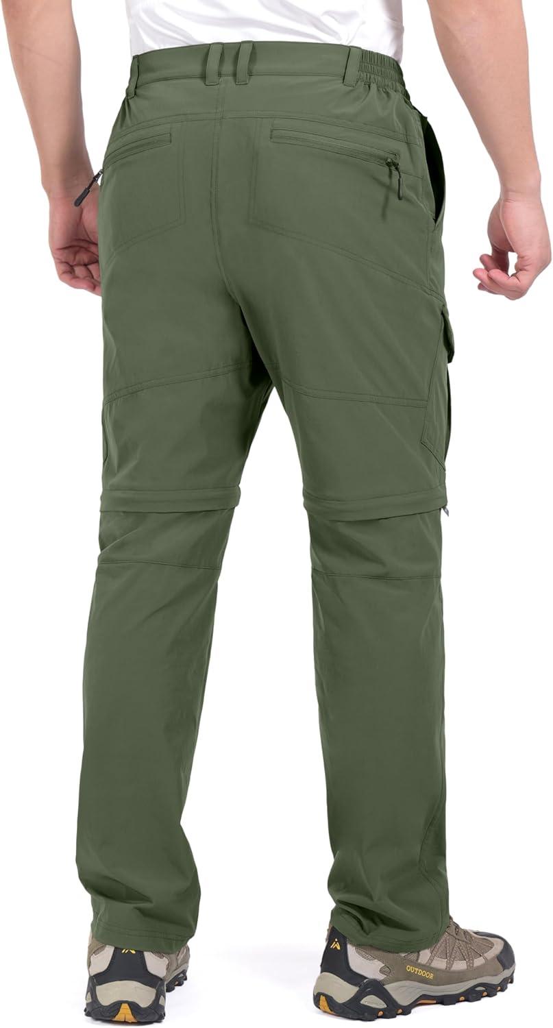 imageLittle Donkey Andy Mens Outdoor Sports Two Section Trousers Mountaineering Hiking HikingOne Zipoff Sage
