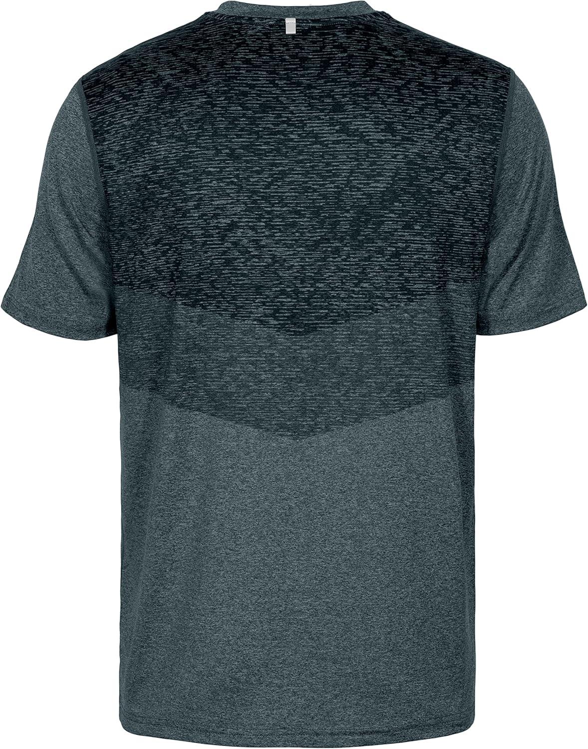 imageLittle Donkey Andy Mens Quick Dry Sweat Wicking Stretch Short Sleeve TShirt UV Protection Workout Running Hiking TeeBlack Heather