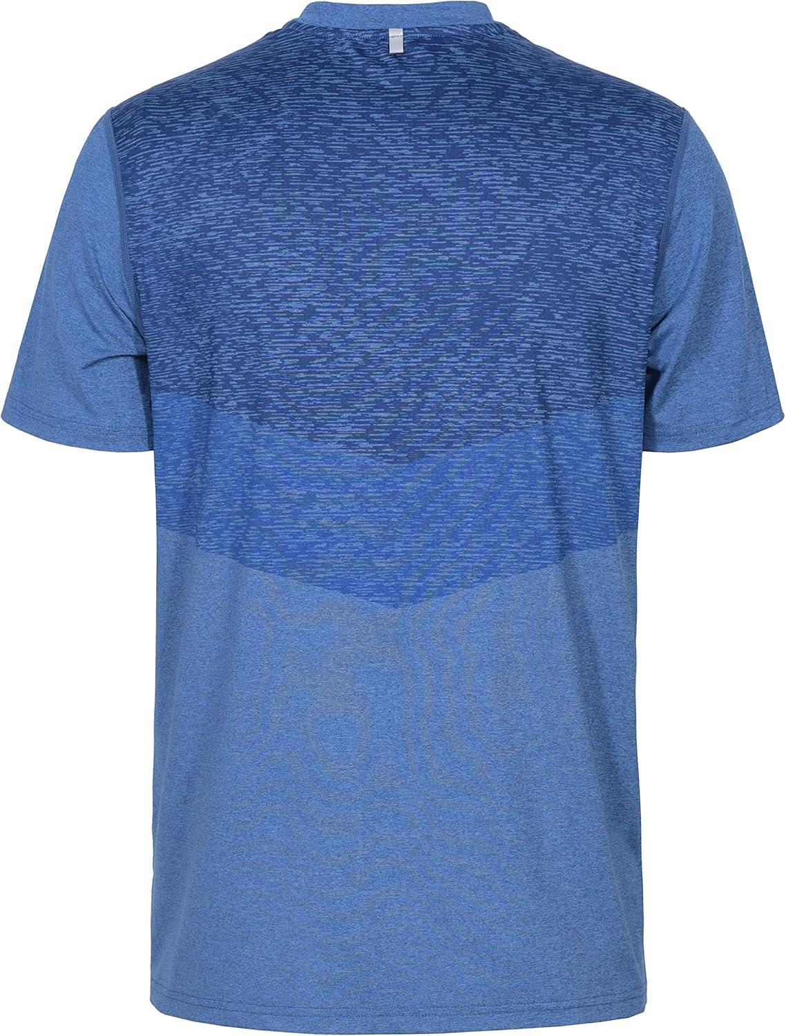 imageLittle Donkey Andy Mens Quick Dry Sweat Wicking Stretch Short Sleeve TShirt UV Protection Workout Running Hiking TeeBlue Heather