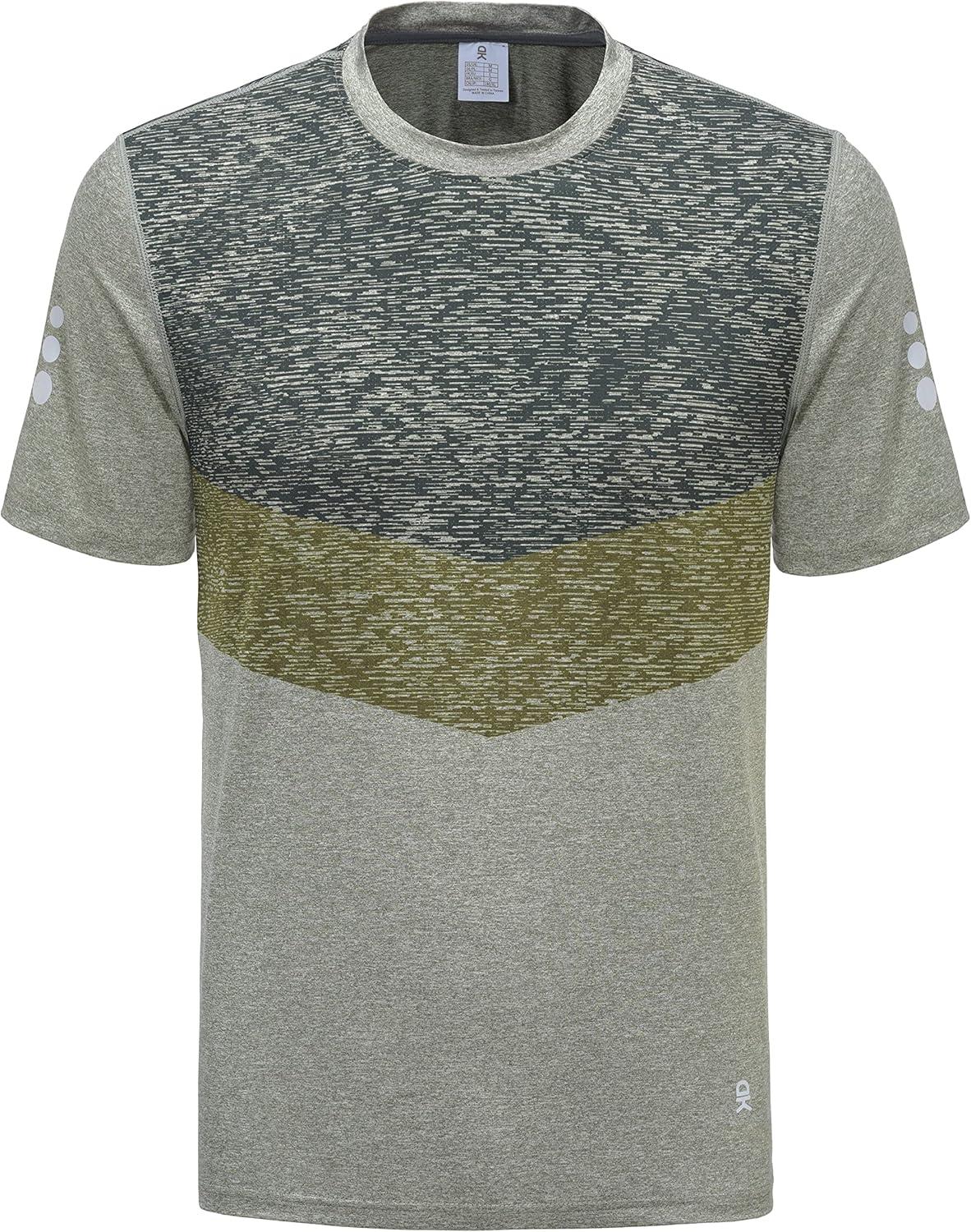 imageLittle Donkey Andy Mens Quick Dry Sweat Wicking Stretch Short Sleeve TShirt UV Protection Workout Running Hiking TeeDark Green Heather