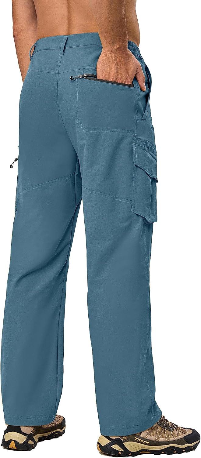 imageLittle Donkey Andy Mens Quick Dry UPF 50 Cargo Pants Stretch Lightweight Outdoor Hiking PantsGray Dawn