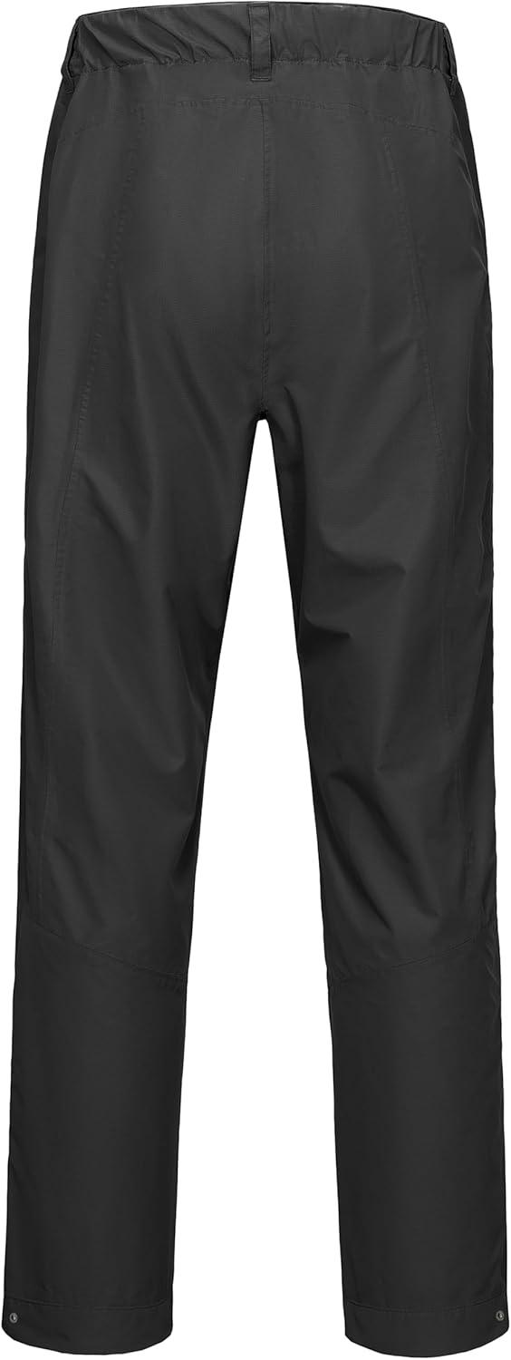 imageLittle Donkey Andy Mens Rain Pants Waterproof Lightweight Overpants Windproof Outdoor Pants for Hiking Golf FishingA1 Black