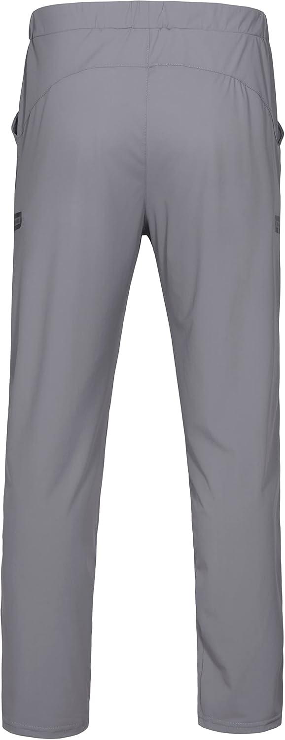 imageLittle Donkey Andy Mens UltraStretch Lightweight Quick Dry Athletic Pants Drawstring Travel Exercise Running JoggingA2 Gray