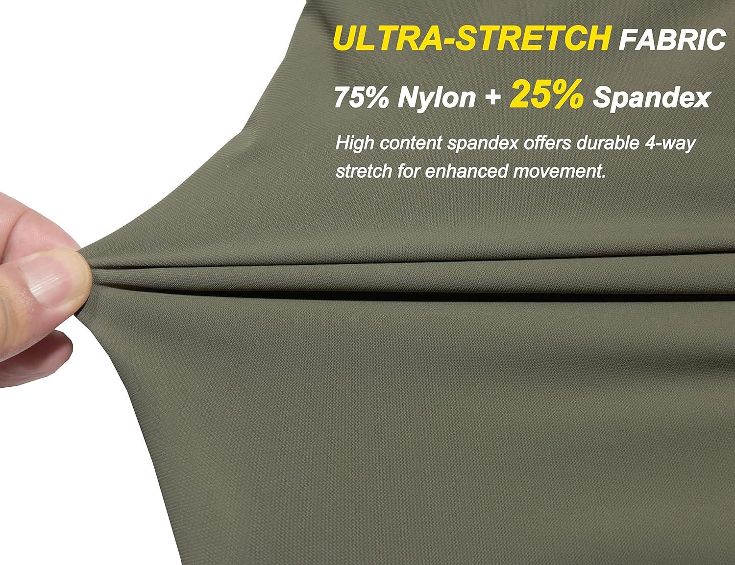 imageLittle Donkey Andy Mens UltraStretch Lightweight Quick Dry Athletic Pants Drawstring Travel Exercise Running JoggingA3 Sage