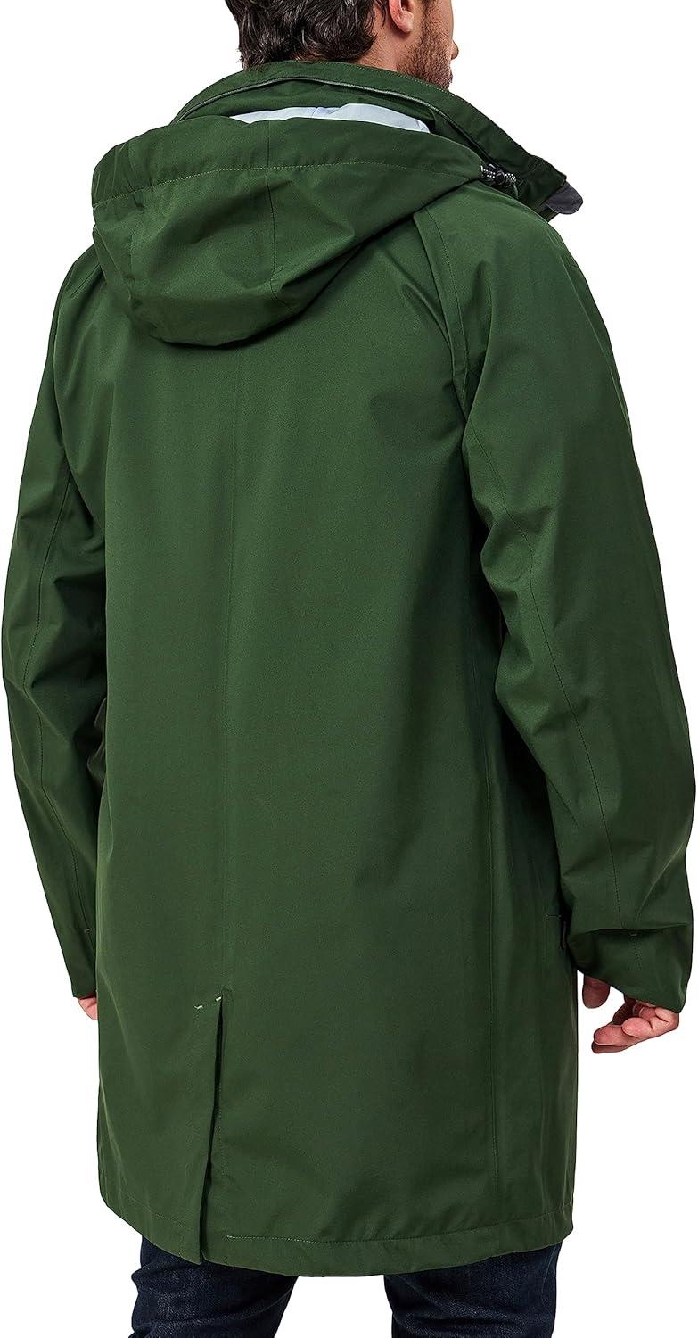 imageLittle Donkey Andy Mens Waterproof Rain Jacket Outdoor Lightweight Mountain Windbreaker Long Coat for Hiking Golf TravelArmy Green