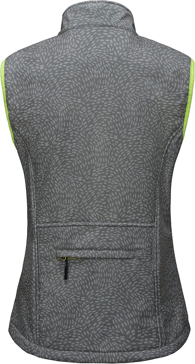 imageLittle Donkey Andy Womens Fleece Lined Softshell Vest Lightweight Windproof Sleeveless Jacket for Hiking Outdoor Travel GolfGreen Floral