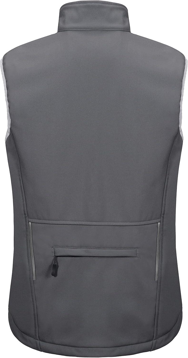 imageLittle Donkey Andy Womens Fleece Lined Softshell Vest Lightweight Windproof Sleeveless Jacket for Hiking Outdoor Travel GolfGrey