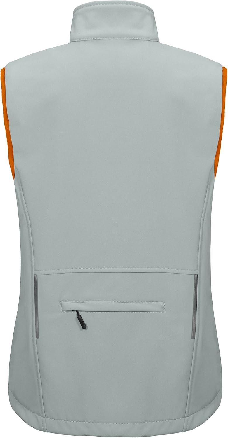 imageLittle Donkey Andy Womens Fleece Lined Softshell Vest Lightweight Windproof Sleeveless Jacket for Hiking Outdoor Travel GolfLight Grey
