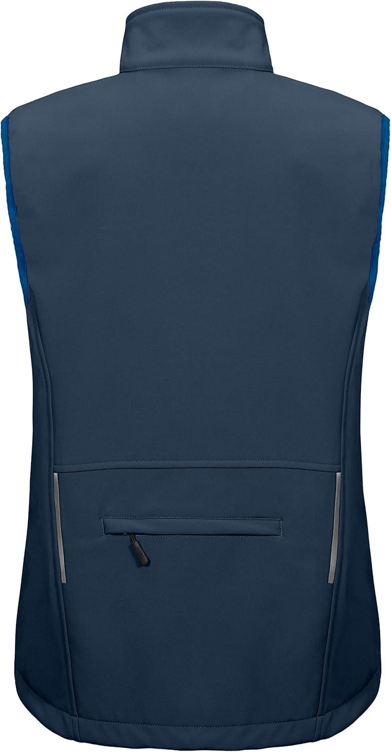 imageLittle Donkey Andy Womens Fleece Lined Softshell Vest Lightweight Windproof Sleeveless Jacket for Hiking Outdoor Travel GolfNavy Blue