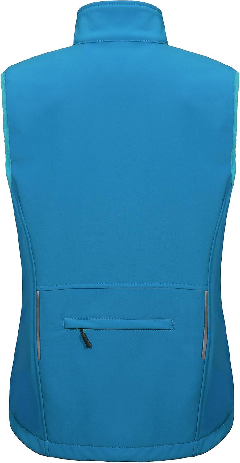 imageLittle Donkey Andy Womens Fleece Lined Softshell Vest Lightweight Windproof Sleeveless Jacket for Hiking Outdoor Travel GolfSwedish Blue