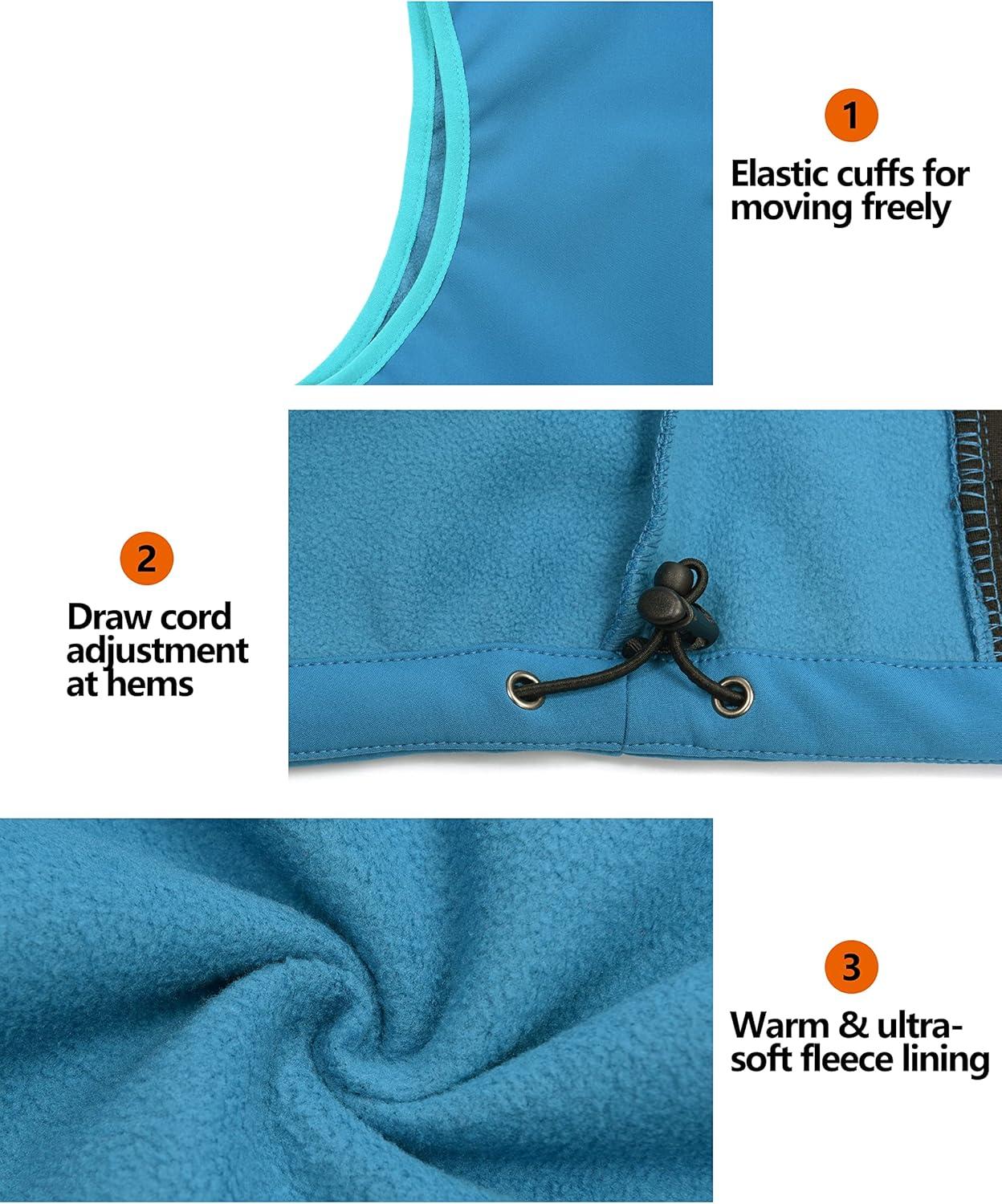 imageLittle Donkey Andy Womens Fleece Lined Softshell Vest Lightweight Windproof Sleeveless Jacket for Hiking Outdoor Travel GolfSwedish Blue