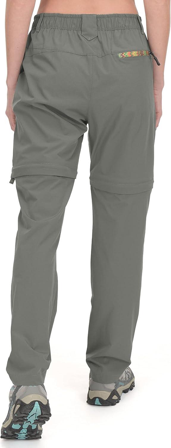 imageLittle Donkey Andy Womens Hiking Pants Lightweight Convertible ZipOff Pants Quick Dry UPF 50Pants Silver Sage