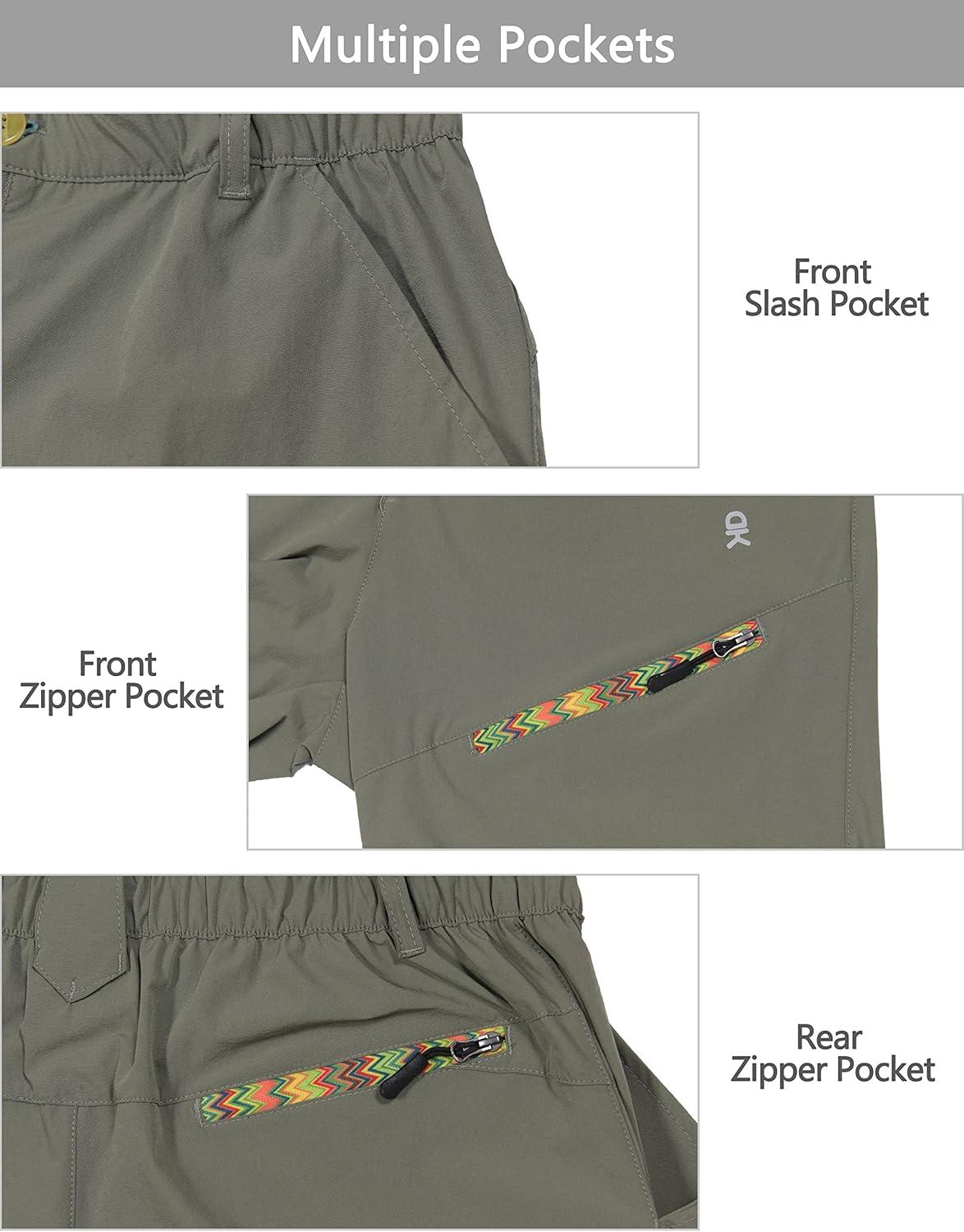 imageLittle Donkey Andy Womens Hiking Pants Lightweight Convertible ZipOff Pants Quick Dry UPF 50Pants Silver Sage