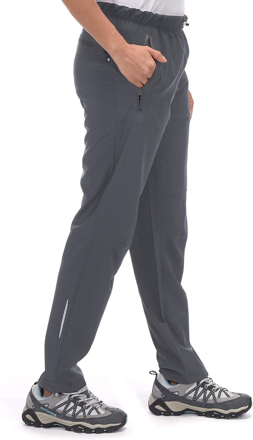 imageLittle Donkey Andy Womens Lightweight Quick Dry Cargo Hiking Pants UPF 50 Stretch Travel Casual TrousersA02 Gray