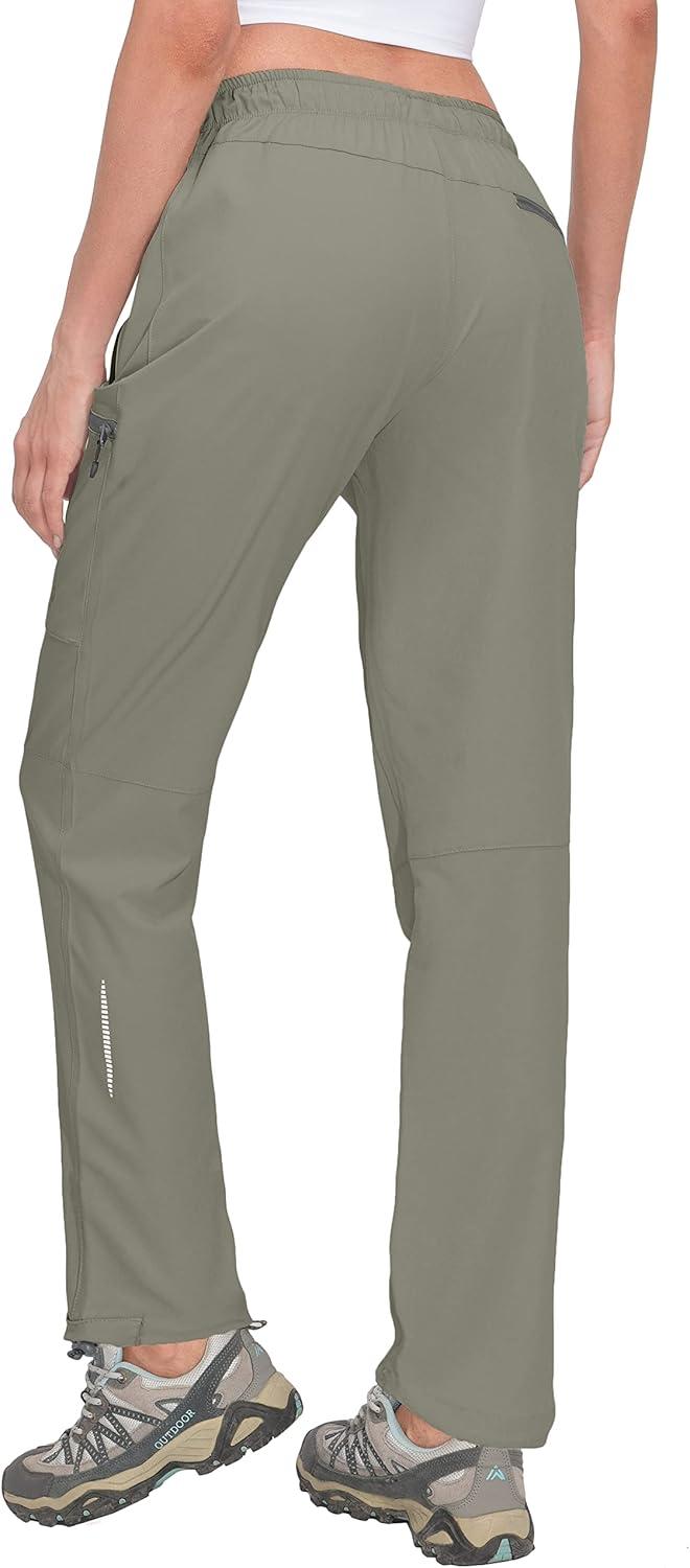 imageLittle Donkey Andy Womens Lightweight Quick Dry Cargo Hiking Pants UPF 50 Stretch Travel Casual TrousersA05 Sage
